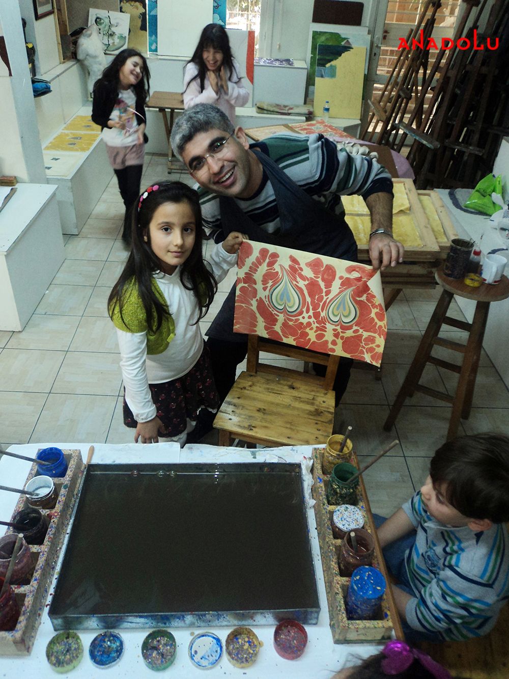 Çocuk İçin Ebru Kursu Antalyada
