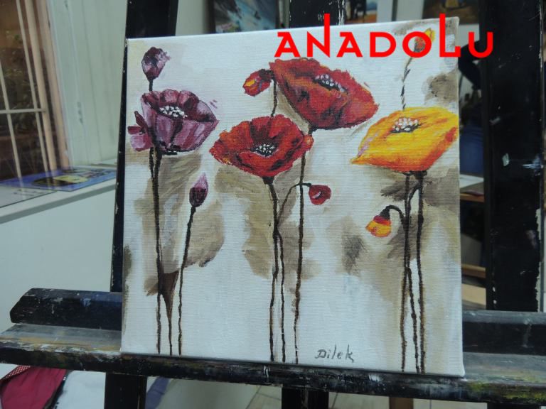 Yağlıboya Çiçek Çizimleri Antalyada