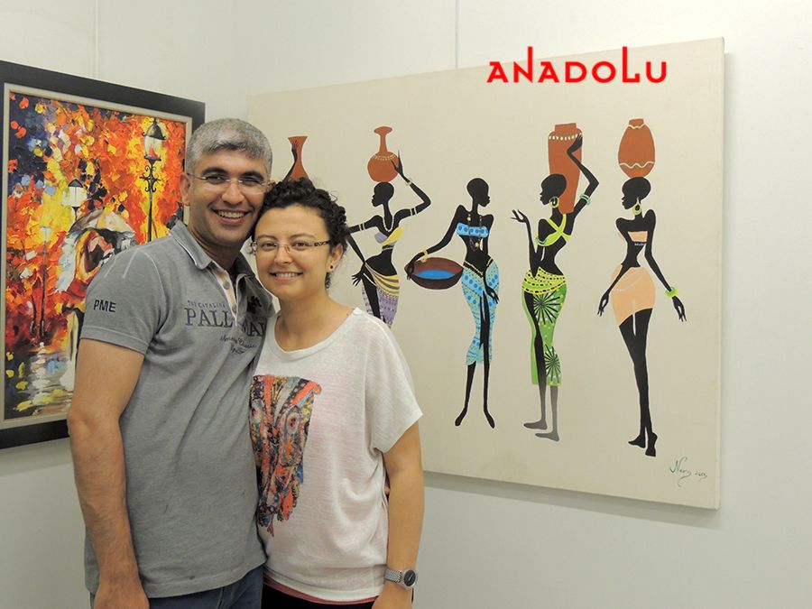 Antalyada Yağlı Boya Resim Çizim Sergisinde