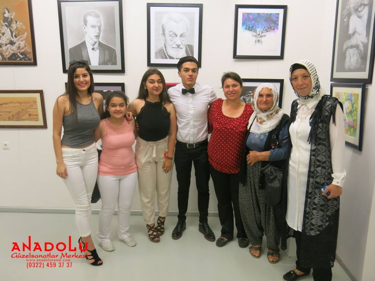 Anadolu Güzel Sanatlarda Kazanan Öğrencilerin Sergisi Antalyada