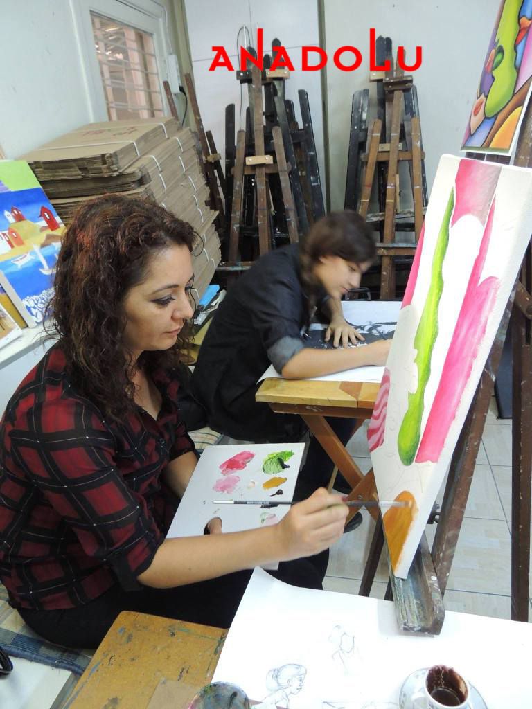 Hobi Grupları Yağlıboya Çizimleri Antalyada