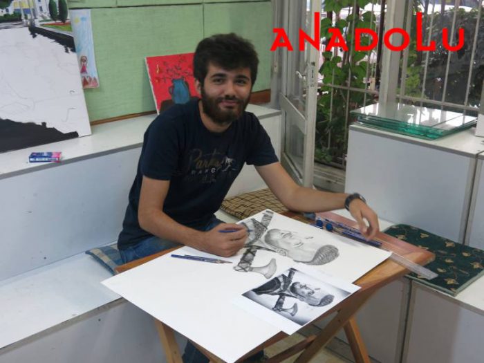 Karakalem Çalışan Hobi Grubu Çizimleri Antalyada