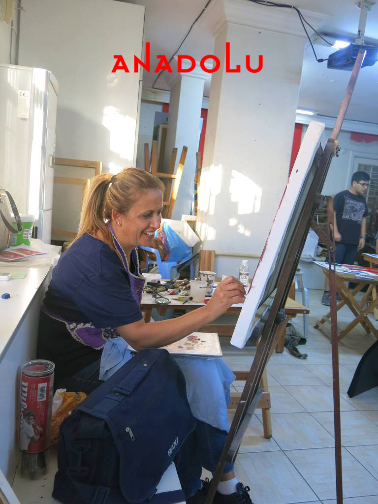 Yağlı boya Çalışmaları Hobi Grubu Dersleri Antalyada